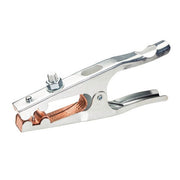 Lincoln Electric GC-500 work clamp 500A 60% duty cycle aluminum C-clamp jaw with copper braid contact, welding ground clamp