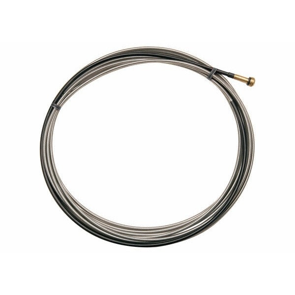 Lincoln Electric KP35-40-15 wire liner 0.025-0.035 in 15 ft, steel coiled liner with brass fitting end, MIG gun liner