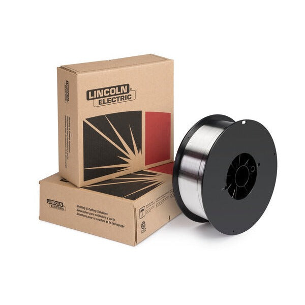 Lincoln Electric SuperGlaze 5356 3/64in aluminum MIG GMAW wire spool with branded cardboard box packaging