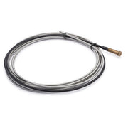 Lincoln Electric cable liner 0.035-0.045 in 15 ft, stainless coiled conduit with brass end fitting, MIG gun wire liner