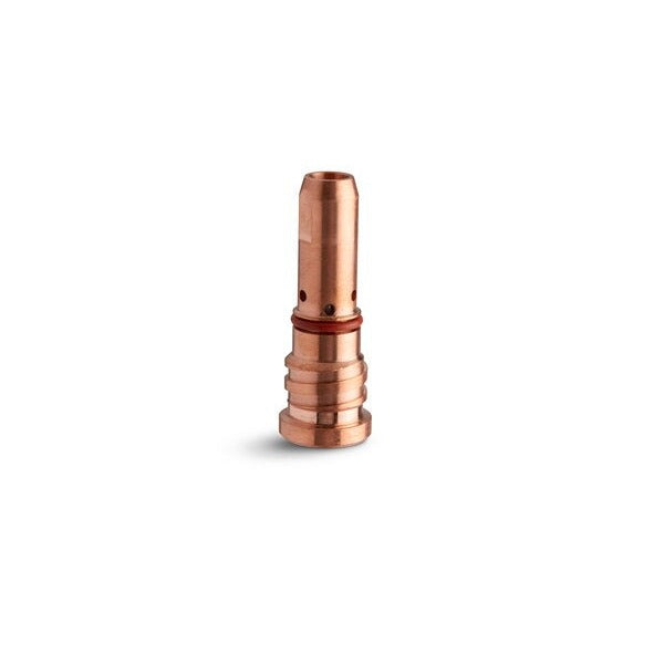 Lincoln Electric KP4766-1 thread-on copper diffuser 550A, cylindrical copper MIG gun diffuser with O-ring, contact diffuser