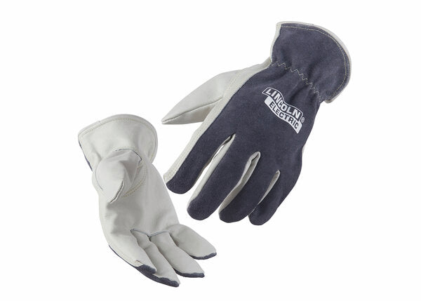 Traditional Leather Grey Driving Gloves -Medium K3769-M