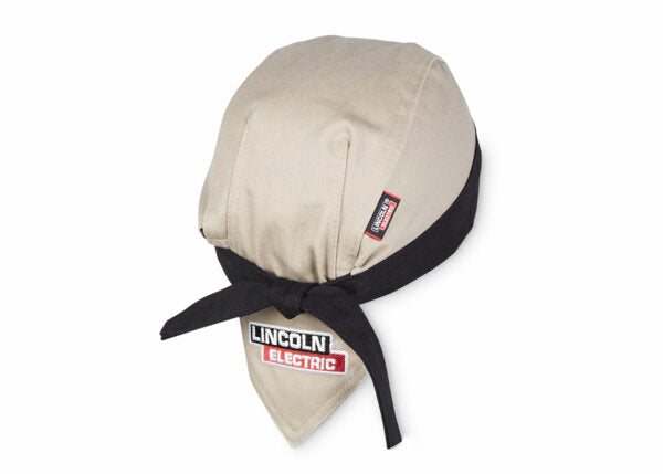 K4824-ALL Lincoln Electric Welding Bandana-Khaki and Black Headband