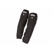 Lincoln Electric FR cotton welding sleeves black pair with elastic cuffs and FR triangle logo patch