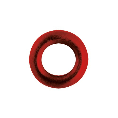 CK Backcap Short with O-Ring red rubber TIG torch rear cap seal ring on white background