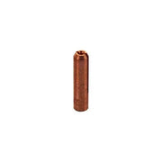 CK 22N21A copper TIG collet 0.040" (1.0mm) short cylindrical body with slotted tip and knurled grip for TIG torch