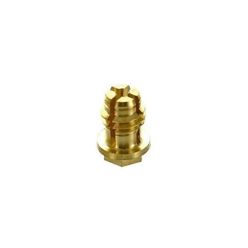 CK Worldwide MR140 collet for .040 inch electrode, brass threaded cylindrical body with flanged base for micro TIG torch