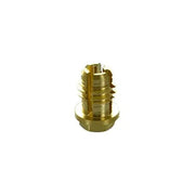 CK Worldwide MR140 collet for 1/16 inch electrode, brass threaded body with wide flanged base for micro TIG torch