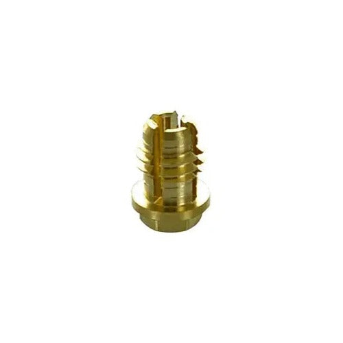 CK Worldwide MR140 collet for 1/16 inch electrode, brass threaded body with wide flanged base for micro TIG torch