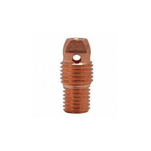 CK 13N25 copper collet body 0.020" (0.5mm) short threaded cylindrical body with gas port and cap-style top