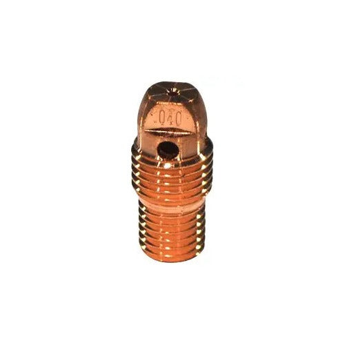 CK Worldwide 2CB40 copper collet body for 0.040" (1.0mm) TIG electrodes, short stubby threaded design