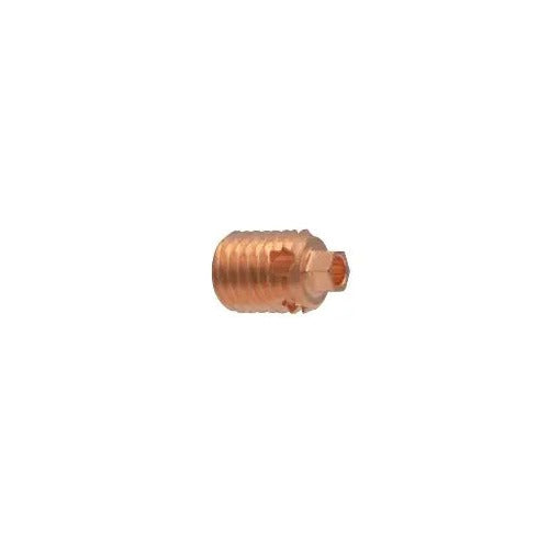 CK 53N19 copper collet body 1/16 inch threaded with slotted head and vent holes for TIG torch