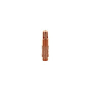 CK Worldwide 10N31 copper collet body for 1/16in (1.6mm) TIG torch, threaded external base, knurled grip, small side port