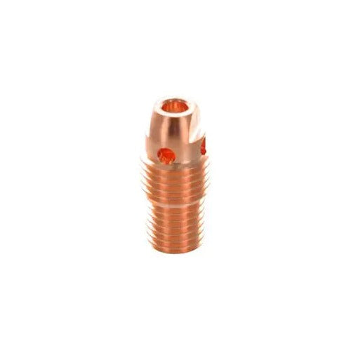 CK Worldwide 2CB418 copper collet body 1/8" (3.2mm) for TIG torch, cylindrical with vent holes, 5-pack