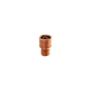 CK Worldwide short collet body 1/8 inch copper threaded with recessed bore opening for TIG torch