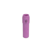 CK Worldwide 2A6L alumina TIG cup 3/8 inch x 1-7/8 inch, pink ceramic elongated nozzle 6L marked with stepped tapered body