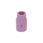 CK Worldwide 2AG7 alumina TIG cup 7/16" x 1", pink ceramic straight cylindrical nozzle with size 7 diamond mark
