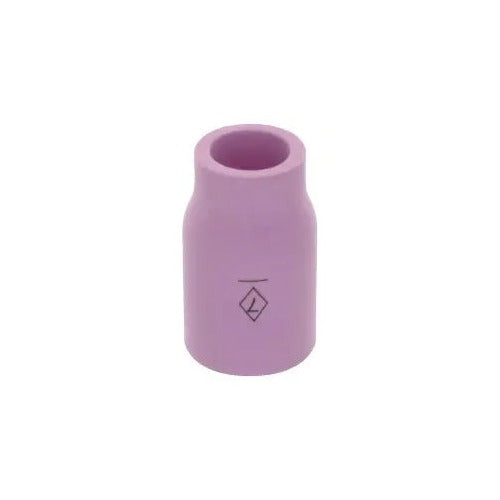 CK Worldwide 2A7GS alumina TIG cup 7/16 inch x 1-9/32 inch, pink ceramic wide-bore nozzle with diamond size mark on body