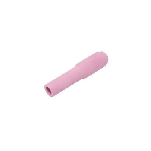 CK Worldwide 10N48L alumina cup long 1/2 inch x 3 inch, pink ceramic elongated TIG torch nozzle with smooth tapered body