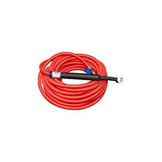 CK Worldwide CK24V-25-RSF RG 80A rigid head gas valve TIG torch with 25ft red superflex cable and blue valve knob