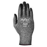 11-801 Nitrile Foam Palm Coated Gloves, Size 7, Black/Dark Gray