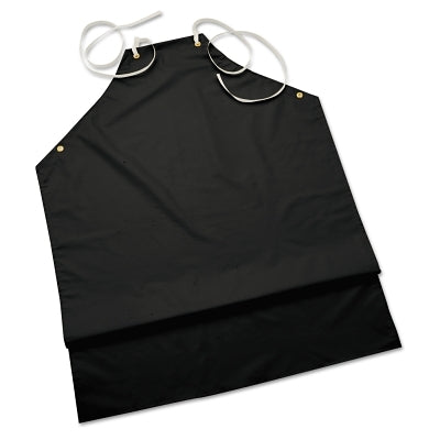 Hycar Apron, 35 in x 45 in, Nitrile/Poly-Cotton, Black