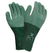 AlphaTec 08-352 Neoprene Coated Gloves, Rough Finish, Size 9, Green