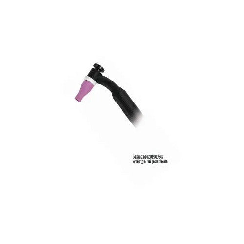 CK Worldwide CKA355 FX 350 Amp water-cooled flex head TIG torch, 25 ft, black body with large purple alumina cup