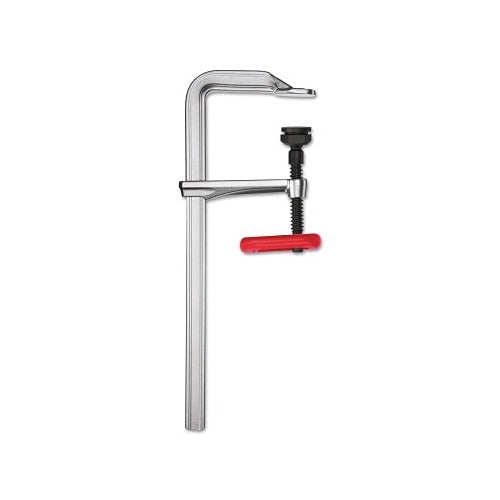 BESSEY 2400S Series bar clamp 8 in jaw 5-1/2 in throat 2800 lb load steel beam red handle bar clamp
