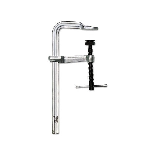 BESSEY 4800S bar clamp 24 in capacity 7 in throat 4880 lb load steel rail T-bar screw handle bar clamp