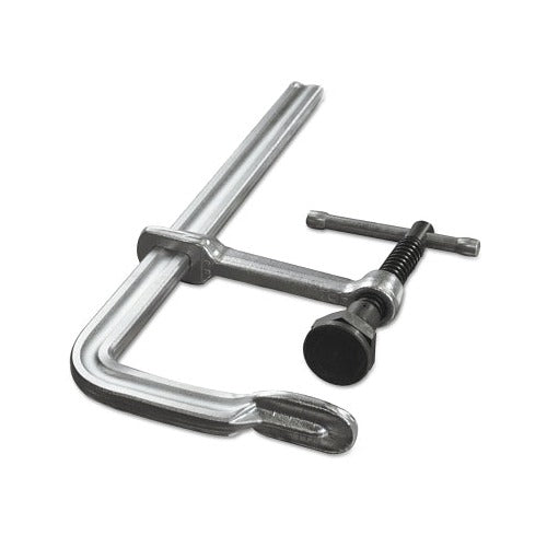 BESSEY classiX F-style bar clamp 12 in 5-1/2 in throat steel rail T-bar handle 1200 lb clamping force bar clamp