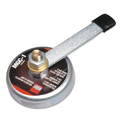 MGC Magnetic Ground Clamp, 250 A, 3-1/2 in dia, Steel/Brass