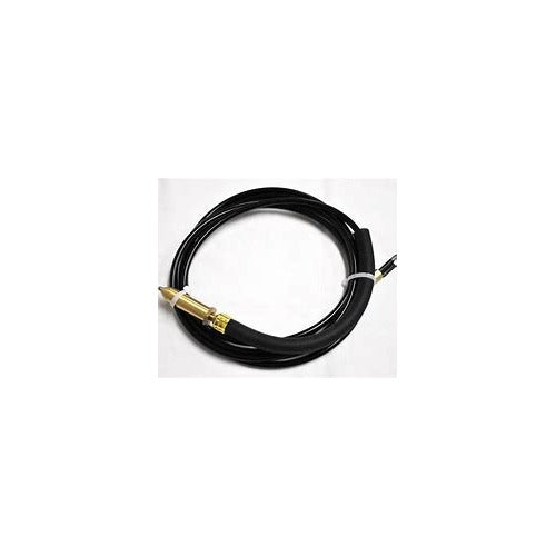 CK cold wire feed conduit 8 foot coiled black hose with brass fitting for wire feeder