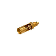 CK Worldwide 15PFNM metric torch end fitting brass body open side showing internal spring MIG torch