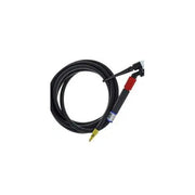 CK FL1312VN 130A Flex-Loc gas-cooled TIG torch with valve, red grip accent, black standard 12.5ft cable, gold fitting