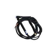 CK FL1512N 150A Flex-Loc gas-cooled TIG torch, no-valve, black handle, white cup, black 12.5ft cable with gold connector