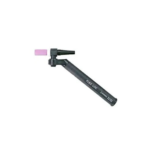 CK FL2512SF 250A Flex-Loc water-cooled TIG torch head only, Flex-Loc articulating joint, pink cup, black carbon handle