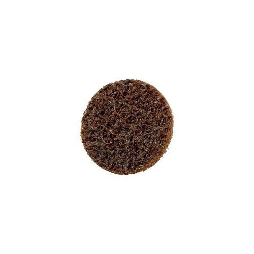 3M 07480 surface conditioning disc TR 2 in coarse brown non-woven quick-change Roloc sanding disc