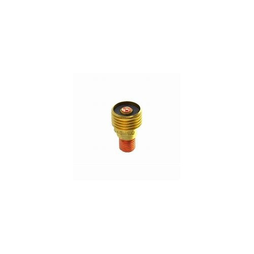 CK Worldwide 2GL40 gas lens for 0.040-inch 1.0mm TIG torch, compact brass collet body with mesh top