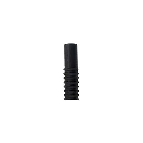 CK Worldwide 105Z55R TIG torch ribbed threaded handle, cylindrical black rubber with longitudinal ribbed grip texture