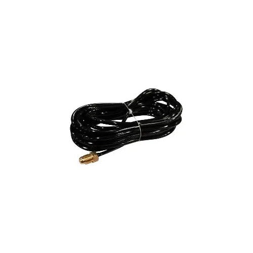CK Hose Water 3 Series 25-foot black rubber water-cooled TIG torch hose coiled with brass end fitting