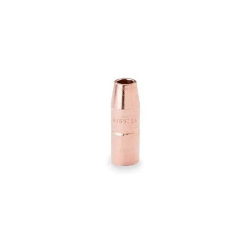 CK Worldwide 169724 nozzle 1/2" recessed copper hex-fluted body Miller compatible MIG nozzle