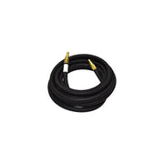 CK Worldwide 57Y01RHD heavy-duty 1-piece black rubber TIG power cable 12.5 ft coiled with dual brass male fittings