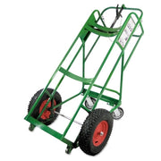 Liquid Cylinder Cart, Cryogenic, 46 in H x 28 in W, 16 in Solid Rubber (BB) Wheels, Fits 16 in dia to 21 in dia Cyl