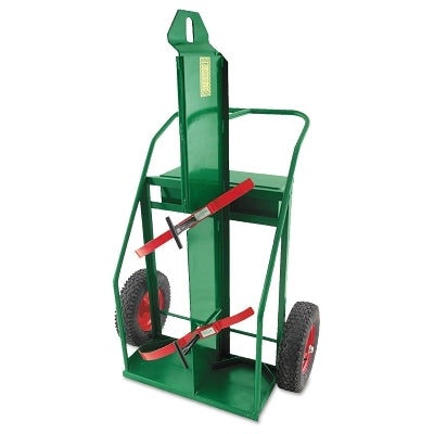 Heavy-Duty Reinforced Frame Dual-Cylinder Cart with Firewall,  65 in H x 37 in W, 16 in Pneumatic Wheels
