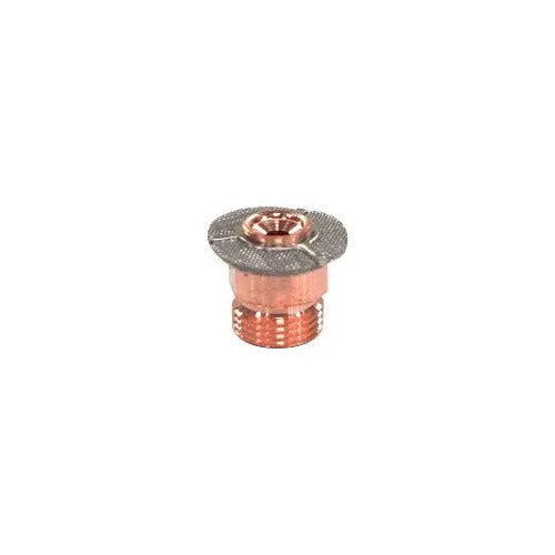 CK Worldwide tungsten adapter with screens medium mesh disc copper body threaded male fitting for TIG torch