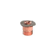 CK Worldwide tungsten adapter with screens medium mesh disc copper body slotted side-port threaded TIG torch