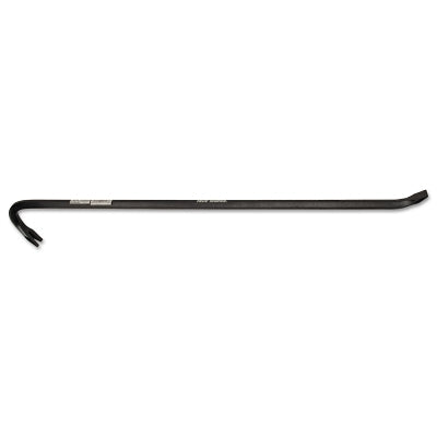 Gooseneck Wrecking Bar, 3/4 in W x 36 in L, Nail Puller/Chisel End