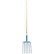 Manure/Compost & Hay Forks, 6-oval tine, 48 in handle