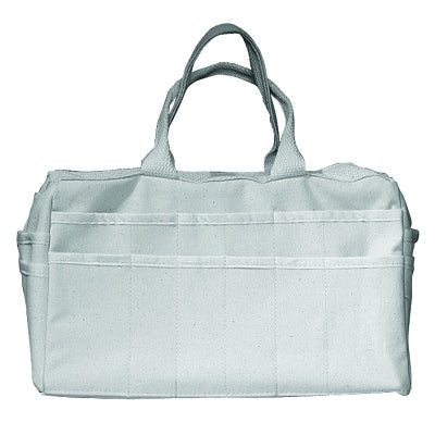 Gear 24 Pocket Canvas Tote, 15 in L x 5.5 in W x 8.75 in H, Natural